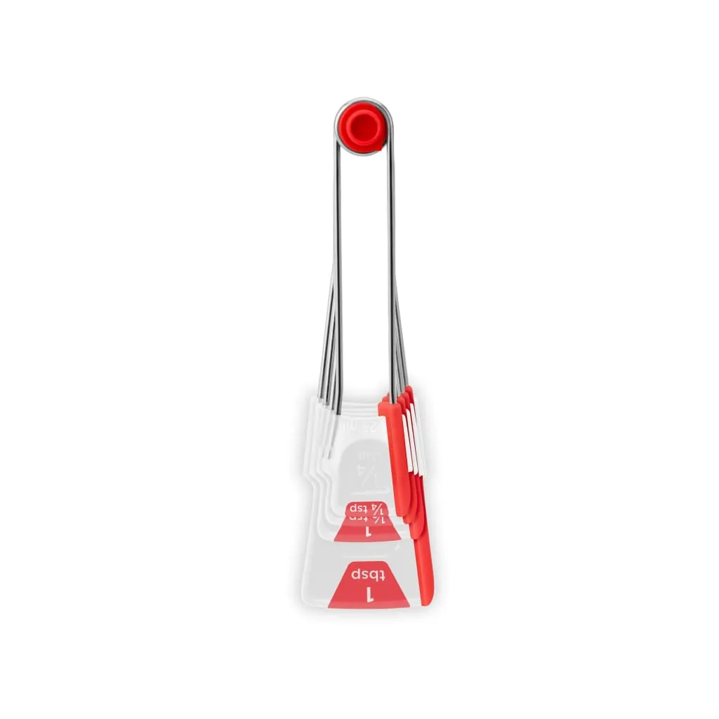 Dreamfarm Levoons Measuring Spoons Red