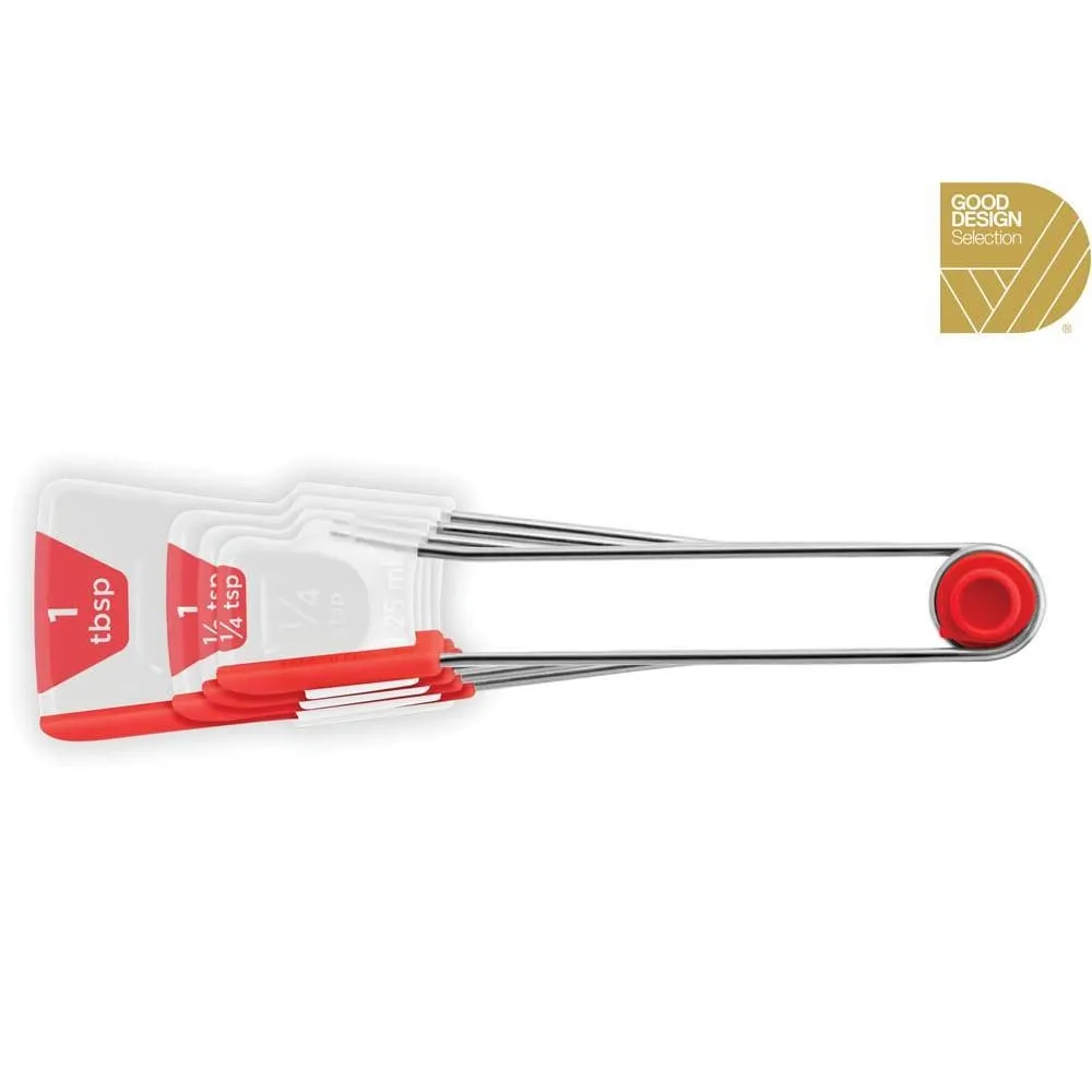 Dreamfarm Levoons Measuring Spoons Red
