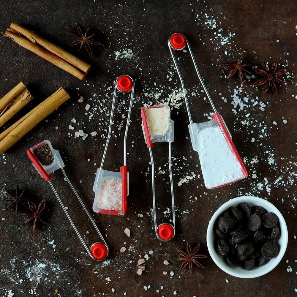 Dreamfarm Levoons Measuring Spoons Red