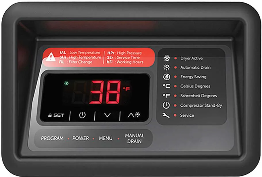 Drytec - SDE-US-510 - 510 CFM Non-Cycling Refrigerated Air Dryer, Internal Filtration down to .01 Micron
