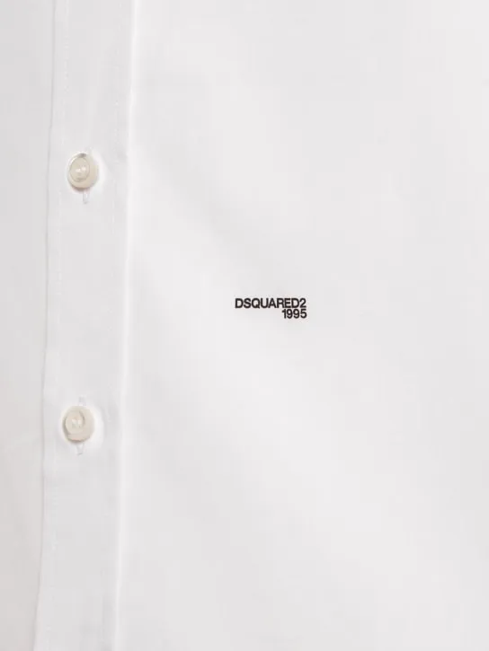 Dsquared2   Cotton poplin logo shirt 