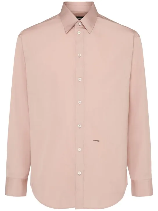 Dsquared2   Cotton poplin logo shirt 
