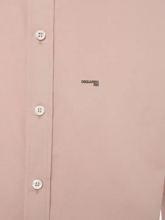 Dsquared2   Cotton poplin logo shirt 