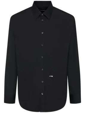 Dsquared2   Cotton poplin logo shirt 