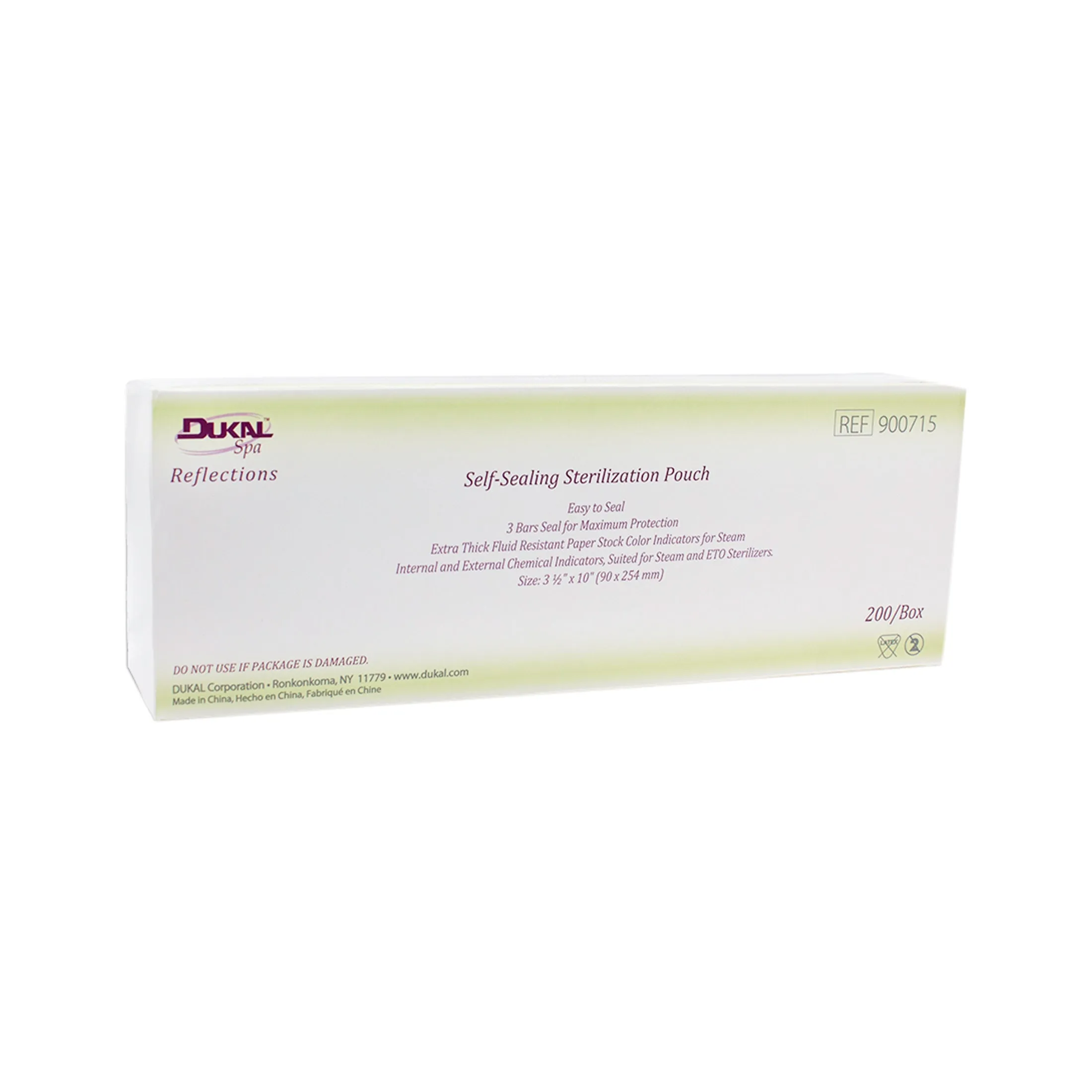 Dukal Reflectionsᵀᴹ Spa Sterilization Pouch, 3-1/2" x 10"