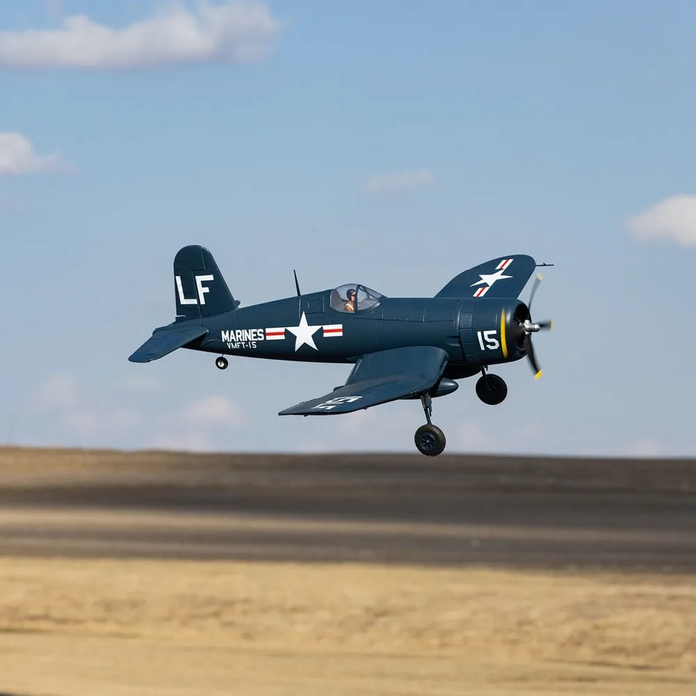 E-Flite EFL18550 F4U-4 Corsair 1.2m with Smart Technology RC Plane BNF Basic