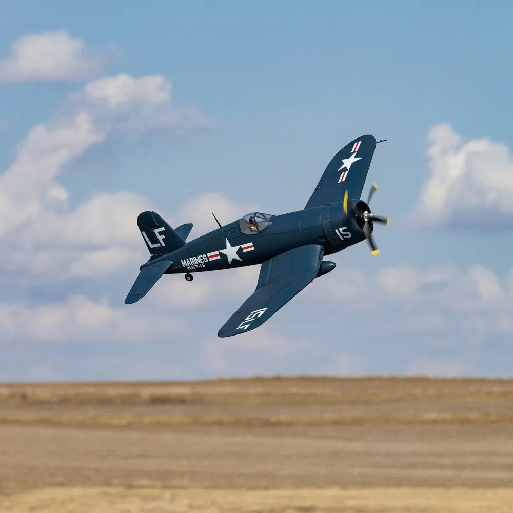 E-Flite EFL18550 F4U-4 Corsair 1.2m with Smart Technology RC Plane BNF Basic