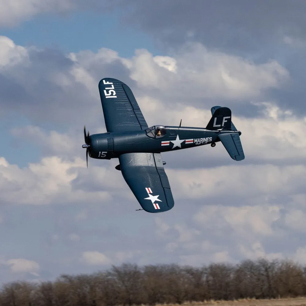 E-Flite EFL18550 F4U-4 Corsair 1.2m with Smart Technology RC Plane BNF Basic