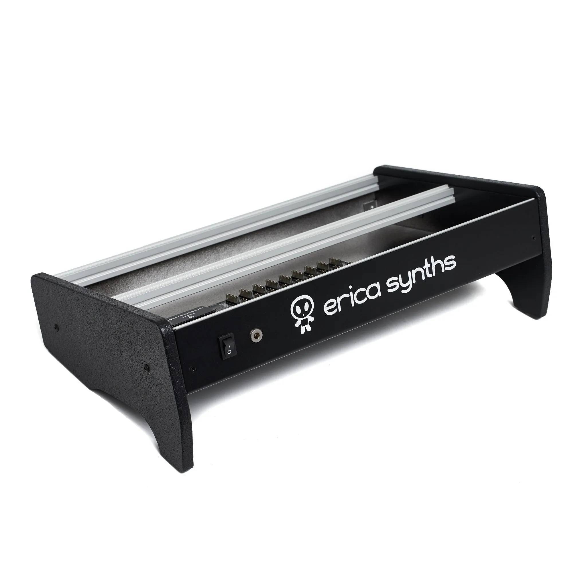 Erica Synths 2 x 84HP skiff case with integrated PSU horizontal side panels