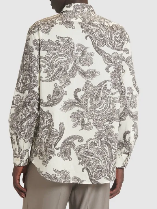 Etro   Printed cotton shirt 