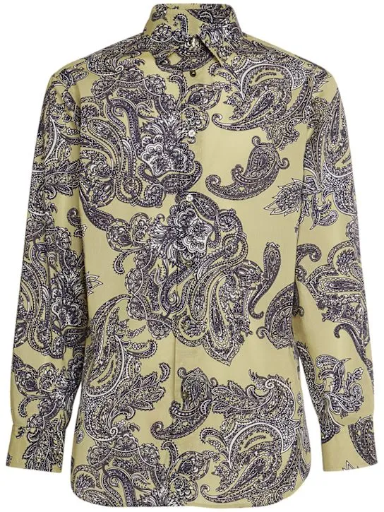 Etro   Printed cotton shirt 