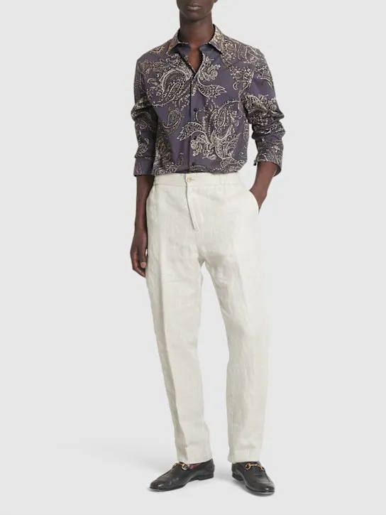 Etro   Printed cotton shirt 