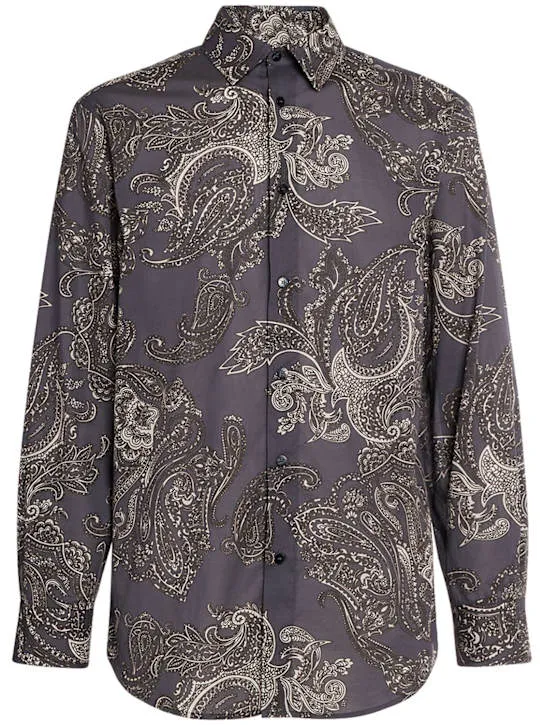 Etro   Printed cotton shirt 