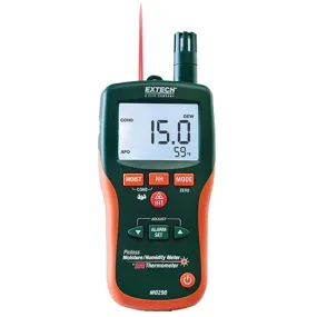 Extech MO290 Pinless Moisture Psychrometer   IR