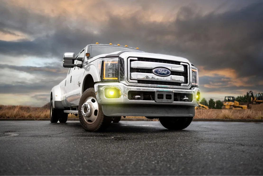 Ford Super Duty (11-16) : XB LED Headlights Amber DRL