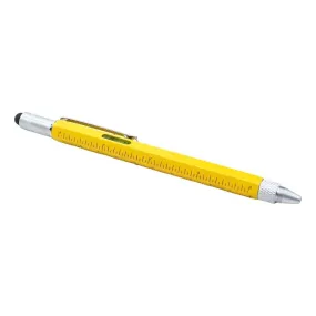Full Metal Body 6-in-1 Multi-Function Tool Yellow Engineers Pen