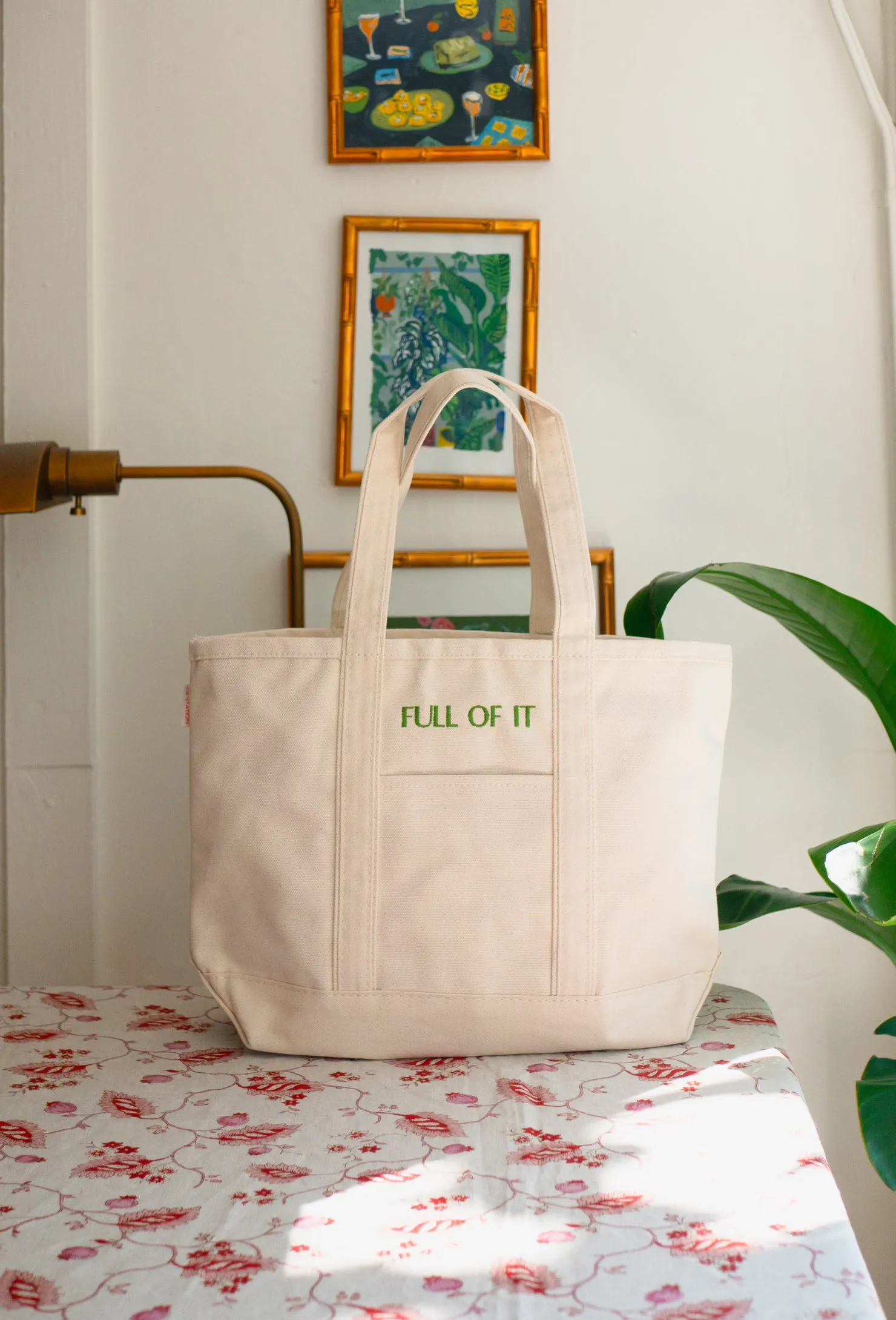 Full of It Large Boat Tote