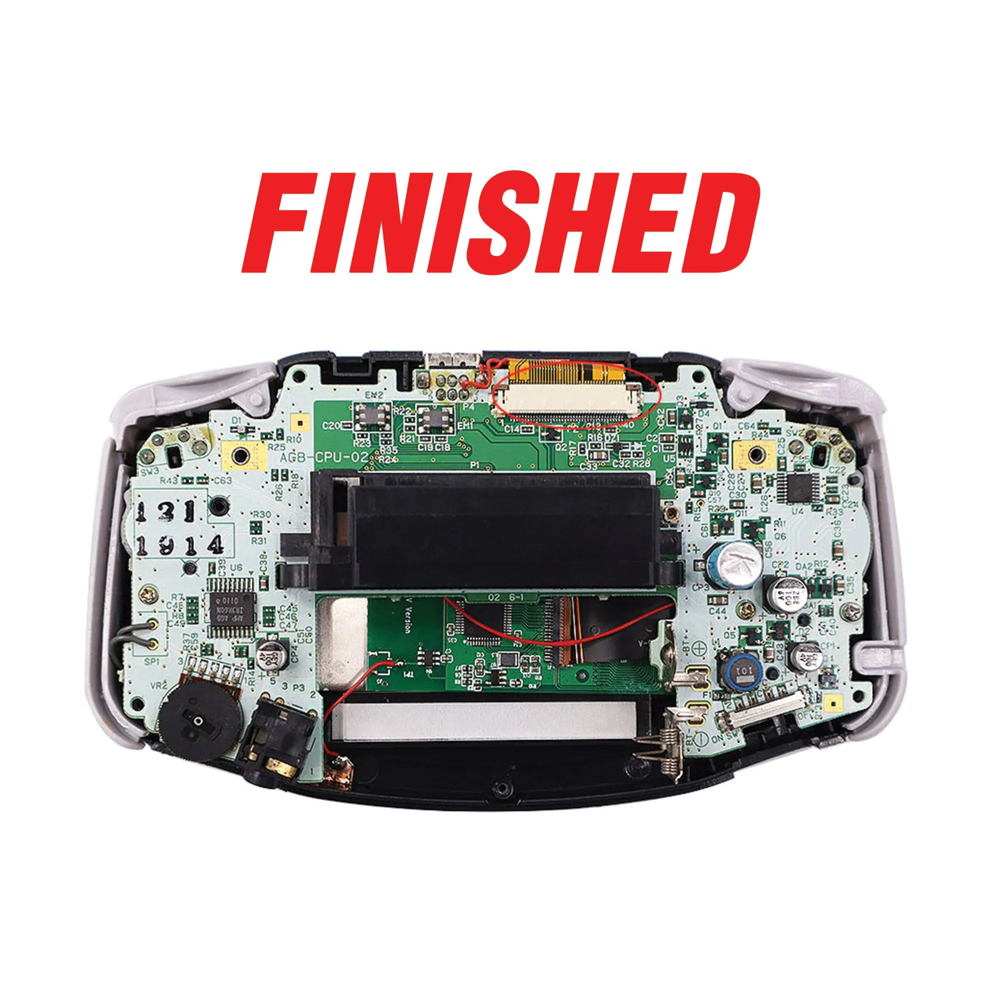 GBA Game Boy Advance Drop in IPS Backlight with Color Palettes Mod Kit - Hispeedido