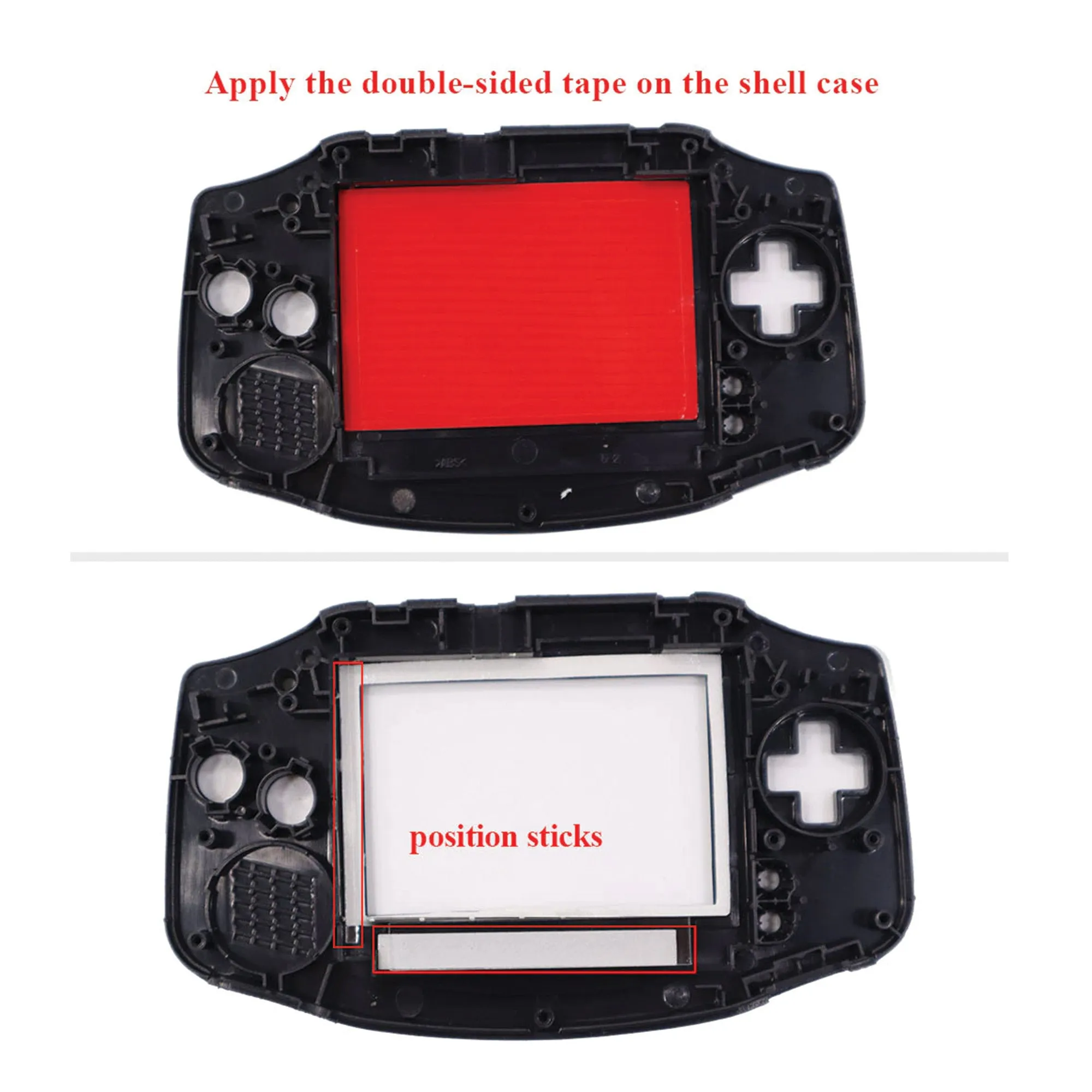 GBA Game Boy Advance Drop in IPS Backlight with Color Palettes Mod Kit - Hispeedido