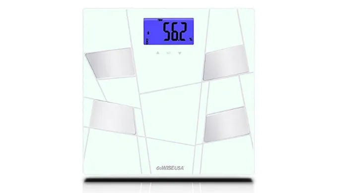 Geo Modern Body Fat Scale - Measures Body Fat, Body Water, Bone Mass & Muscle Mass - Ships Next Day!