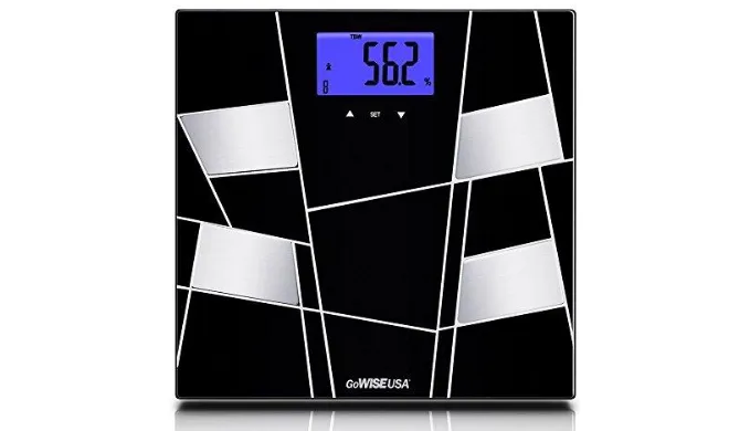 Geo Modern Body Fat Scale - Measures Body Fat, Body Water, Bone Mass & Muscle Mass - Ships Next Day!