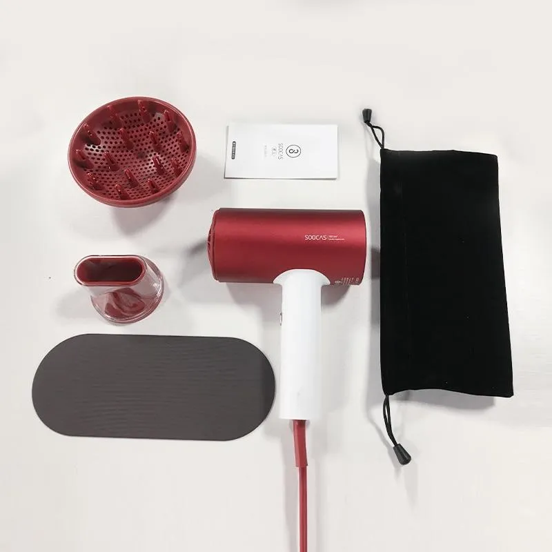 Hair Dryer 1800W Professional Blow Dryer Aluminum Alloy Powerful Electric Dryer Cold Hot Air Circulating