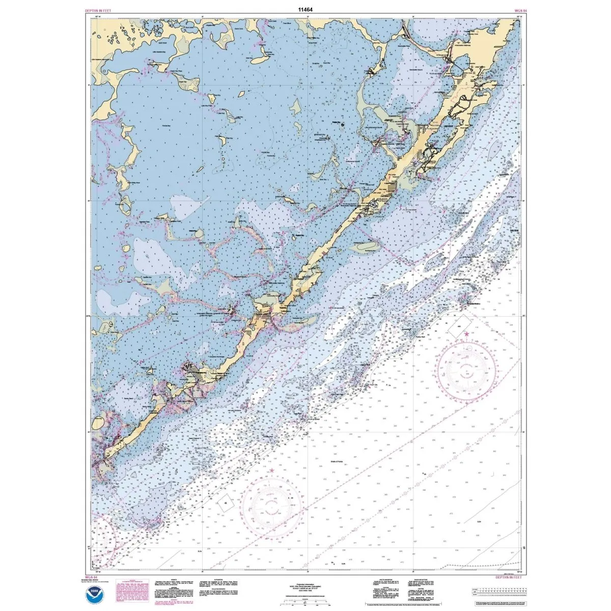 Historical NOAA Chart 11464: Intracoastal Waterway Blackwater Sound To Matecumbe