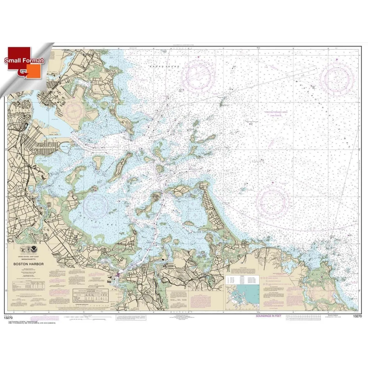 Historical NOAA Chart 13270: Boston Harbor
