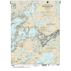 Historical NOAA Chart 14987: Basswood Lake: Eastern Part