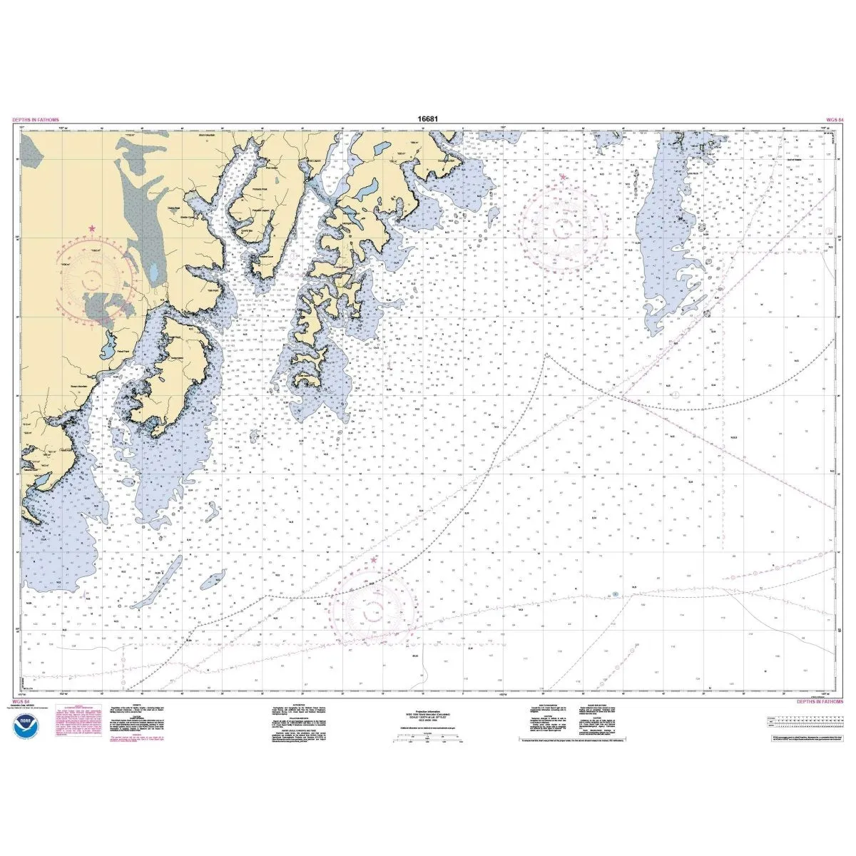 Historical NOAA Chart 16681: Seal Rocks to Gore Point
