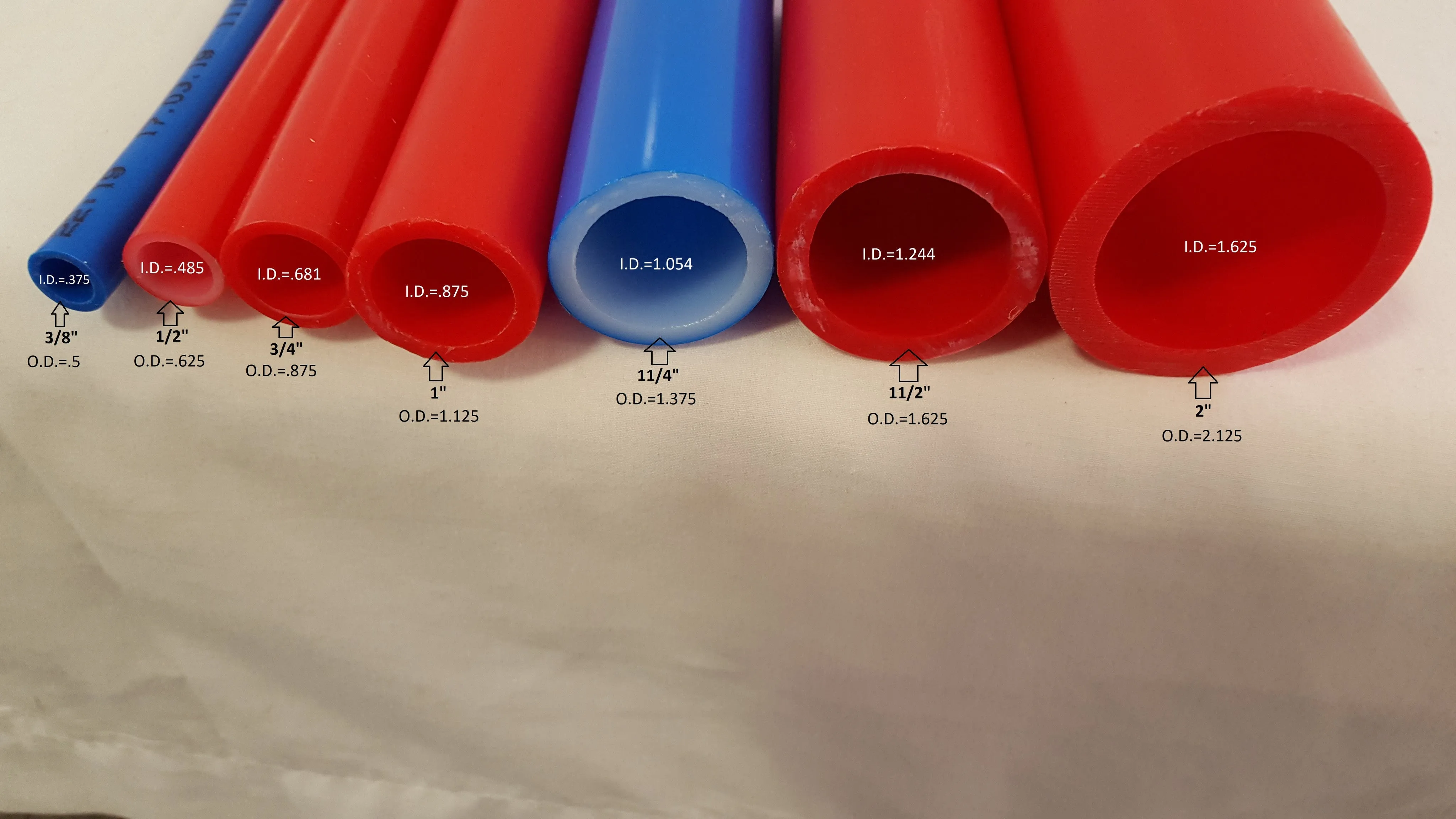Insualted Pipe 3 Wrap, (2) 3/4' Non Oxygen Barrier - No Tile