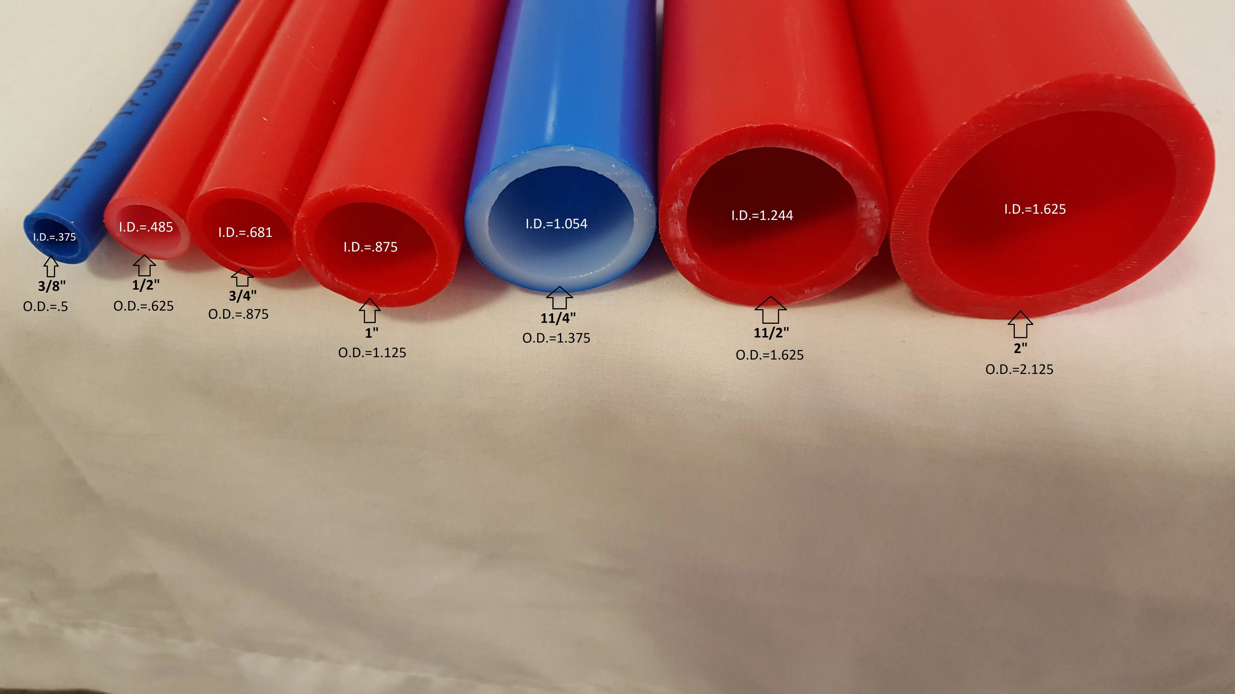 Insulated Pipe 3 Wrap, 3/4' Oxygen Barrier - No Tile (2 lines)