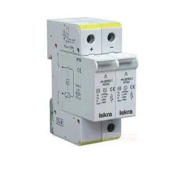 ISPRO C 80/440 (1 1), Class II / Type 2 / C, Modular Surge Protection Device (SPD) 2 Pole 40kA, 440VAC, DIN Rail Mount. For Sub Distribution Boards