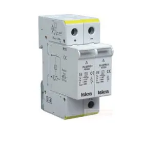 ISPRO C 80/440 (1 1), Class II / Type 2 / C, Modular Surge Protection Device (SPD) 2 Pole 40kA, 440VAC, DIN Rail Mount. For Sub Distribution Boards