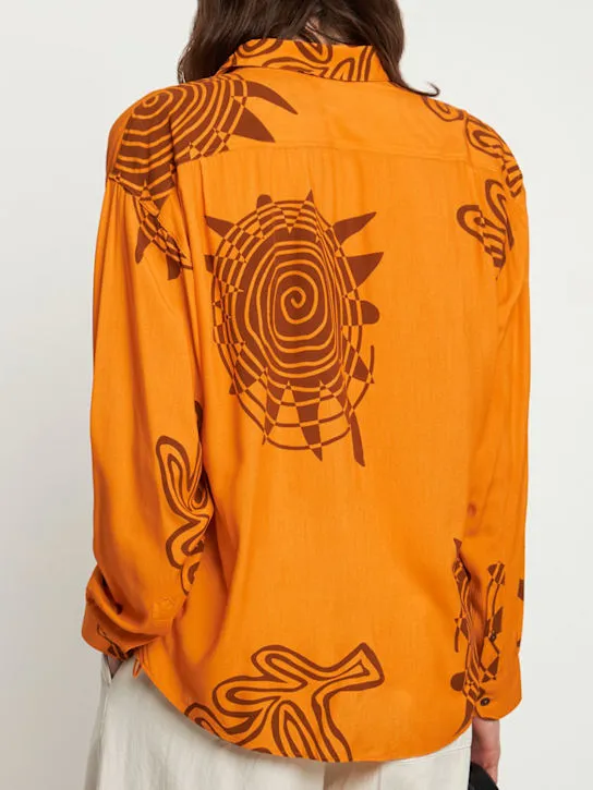 Jacquemus   La Chemise Simon printed viscose shirt 