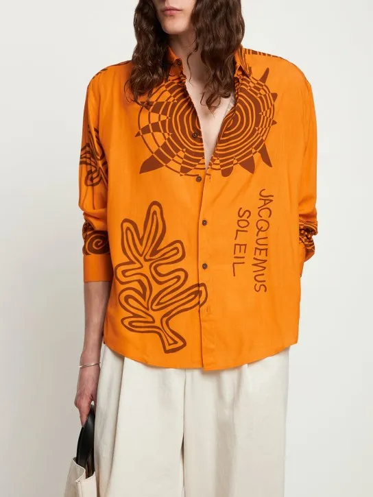 Jacquemus   La Chemise Simon printed viscose shirt 