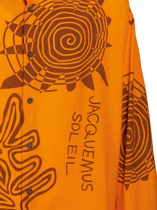 Jacquemus   La Chemise Simon printed viscose shirt 