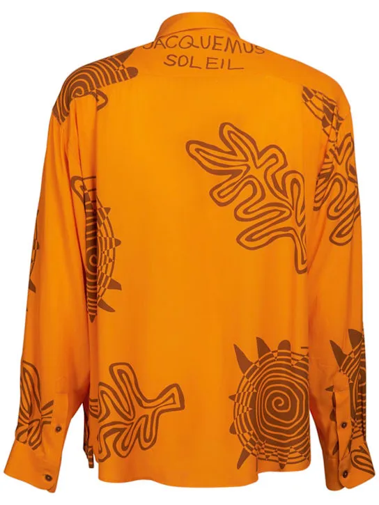 Jacquemus   La Chemise Simon printed viscose shirt 