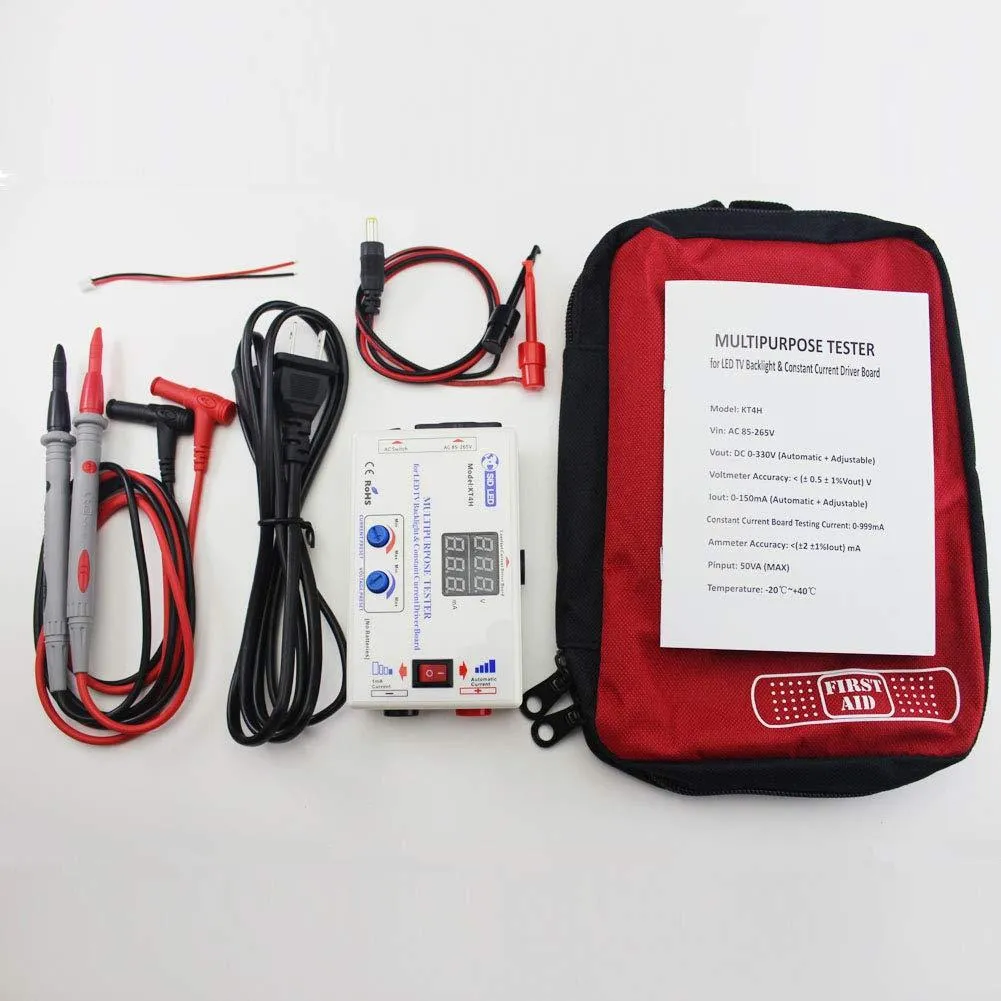 KT4H 0-330V LED TV Backlight Tester with Auto Voltage - Portable and Convenient Tool for TV Repair