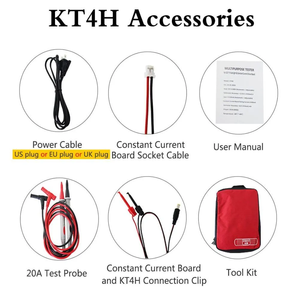 KT4H 0-330V LED TV Backlight Tester with Auto Voltage - Portable and Convenient Tool for TV Repair
