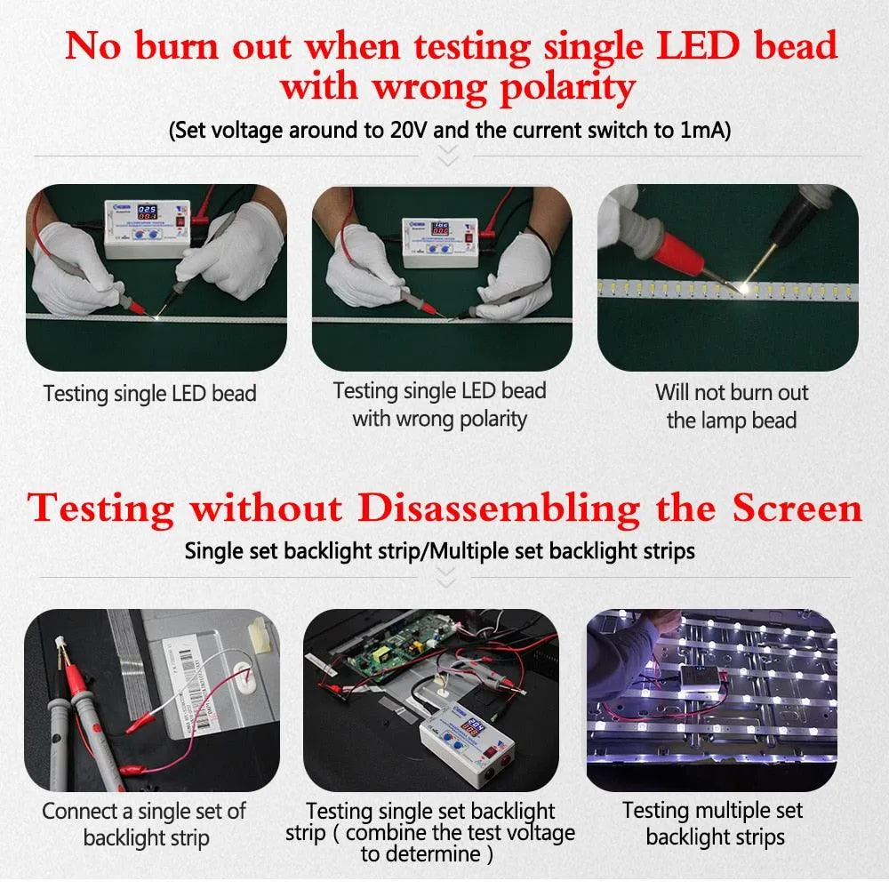 KT4H 0-330V LED TV Backlight Tester with Auto Voltage - Portable and Convenient Tool for TV Repair