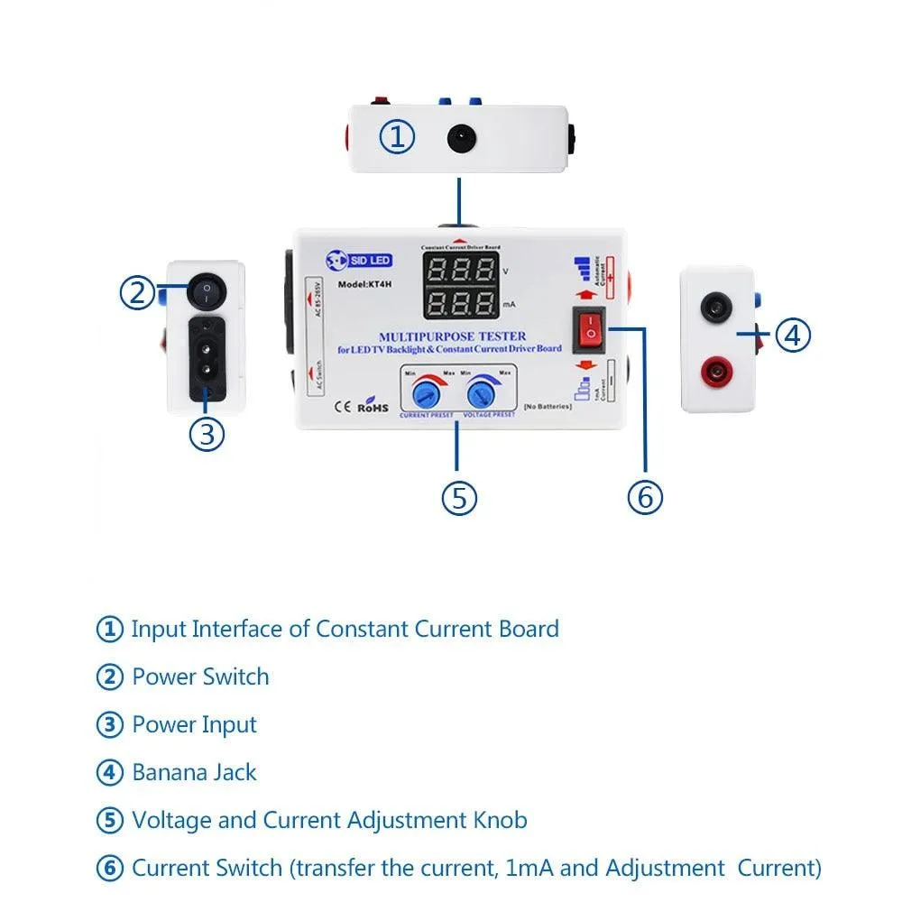 KT4H 0-330V LED TV Backlight Tester with Auto Voltage - Portable and Convenient Tool for TV Repair