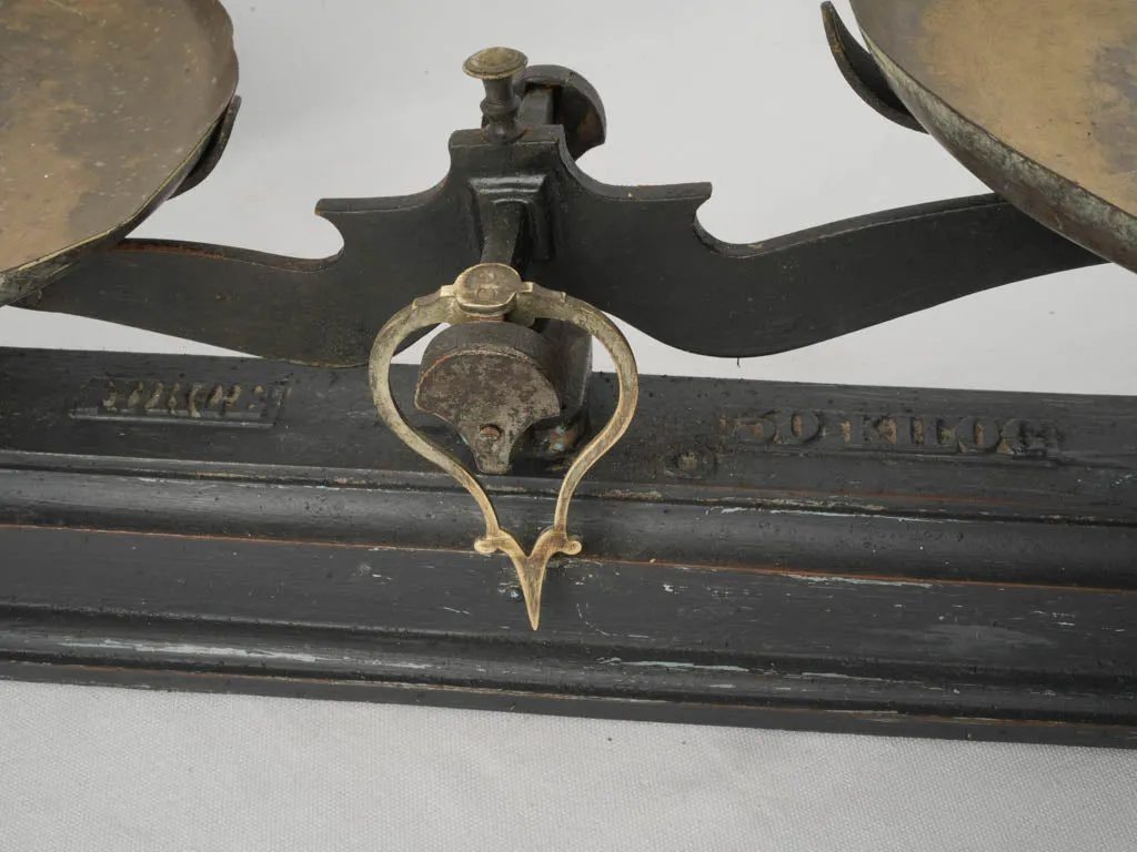 Large Antique Cast Iron Balance Scale 11¾"