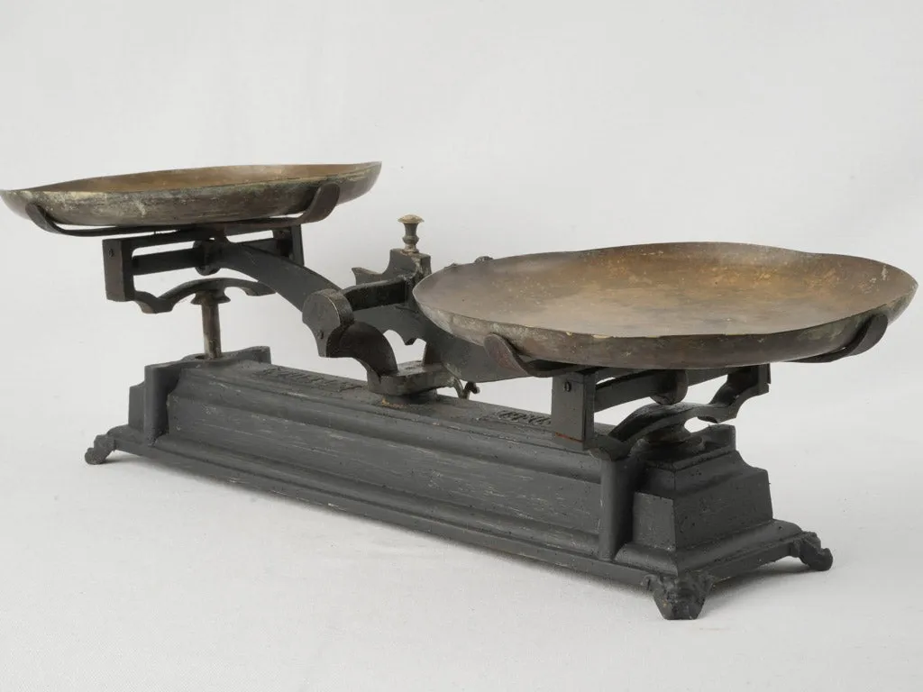 Large Antique Cast Iron Balance Scale 11¾"