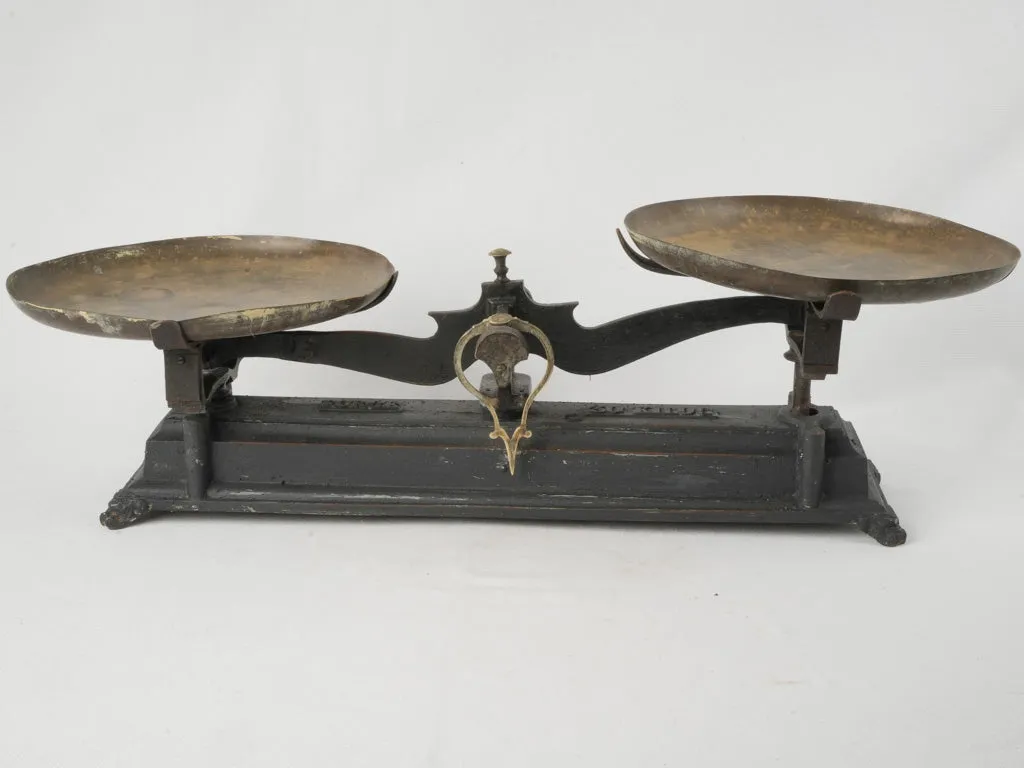 Large Antique Cast Iron Balance Scale 11¾"
