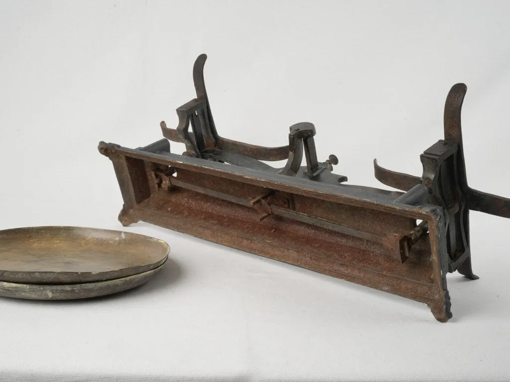 Large Antique Cast Iron Balance Scale 11¾"