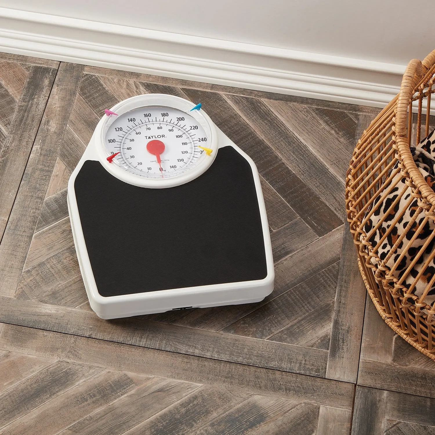 Large Dial Mechanical Speedometer Bath Scale with WeighTracker®