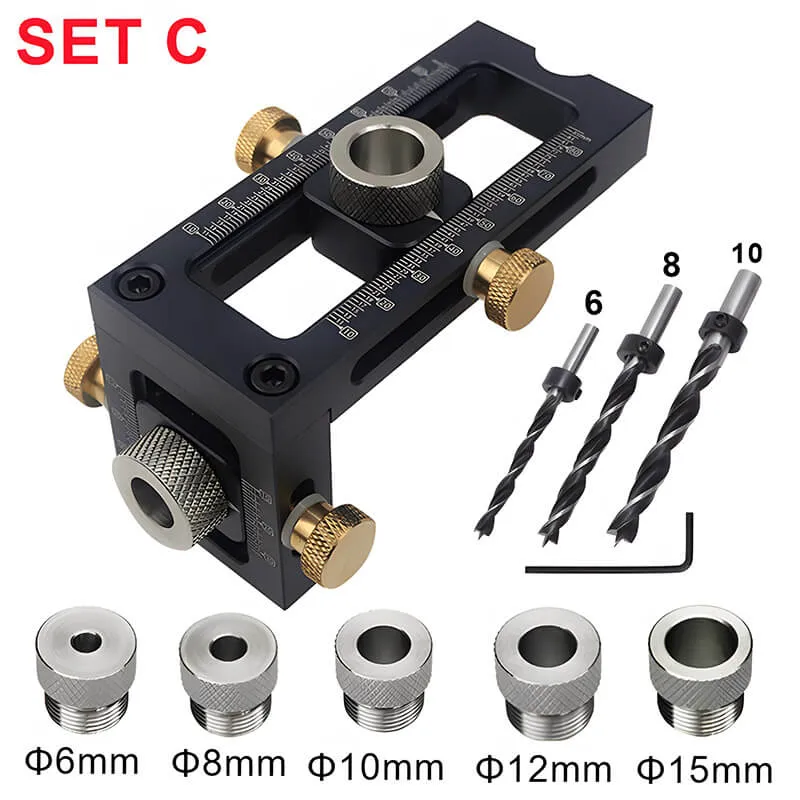 Levoite™ Universal Cross Dowel Flat Head Screw Jig