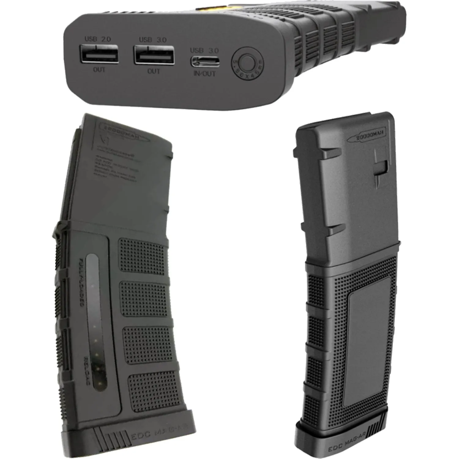 Limited Edition Custom Printed 20,000mAh Military Grade Smart Powerbank Battery Charger with 2-USB   USB-C Ports