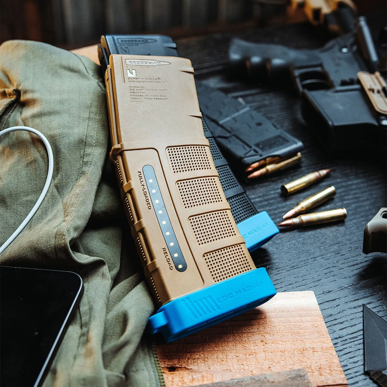 Limited Edition Custom Printed 20,000mAh Military Grade Smart Powerbank Battery Charger with 2-USB   USB-C Ports